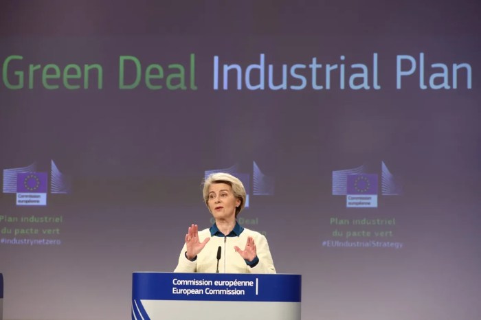 Eu green tech plan sparks fears of subsidy race with usa