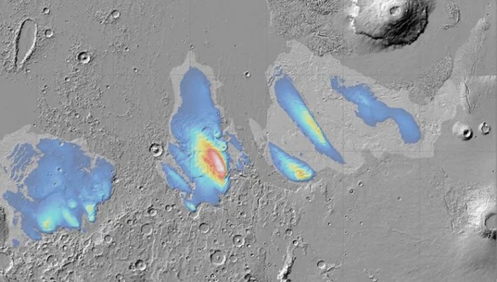 Esa orbiter huge ice water mars equator