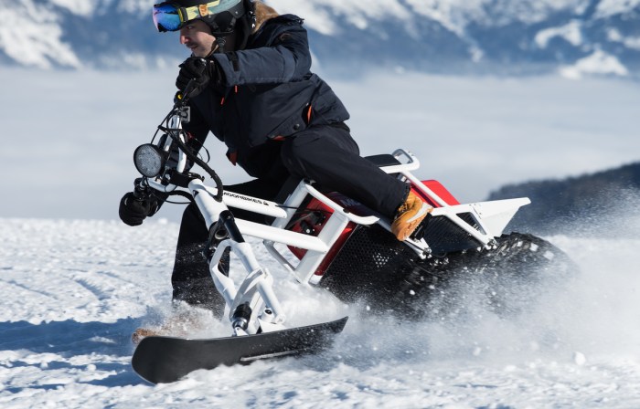 Goodbye snowmobiles welcome the silent electric moonbike