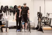 Digital bridge between brain and spine enables paralysed man walk again