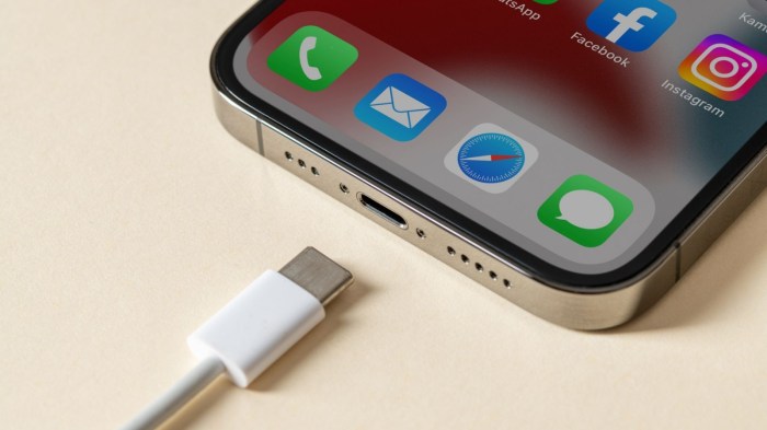 Apple iphone 15 lightning usb c sustainability