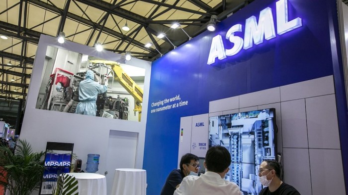 China still asml biggest market falling sales drop profit