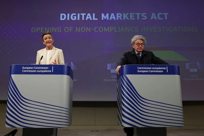 Eu investigates apple google meta first ever probe dma