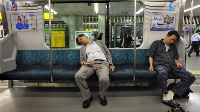 Death from overwork ai app pitches solution to japans karoshi problem