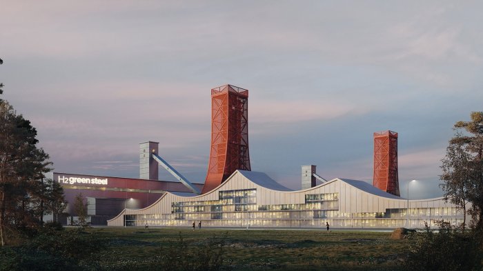 Swedish startup h2 green steel plant