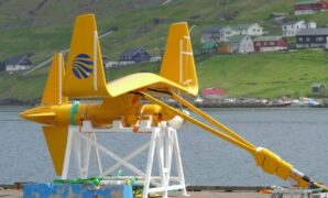 Tidal energy kite minesto