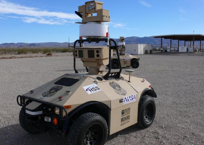 Ascento guard patrolling security robot