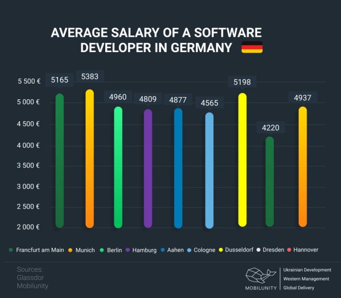 How much software developers making germany in *