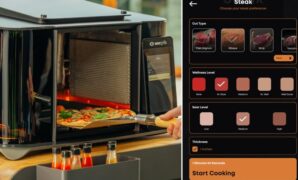 Ai powered grill cooks food up to 10x faster perfect steak