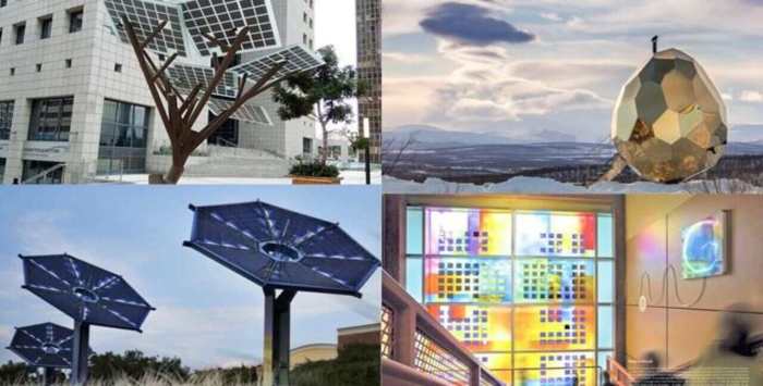 Solar powered projects installation power loop ph cool brighten day brilliant generator lightning energy lights land artworks glass dautore