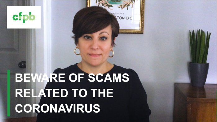 Scams coronavirus beware related transcript