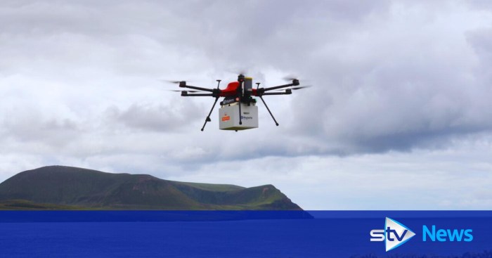 Uks first drone delivery service launches in remote scottish islands