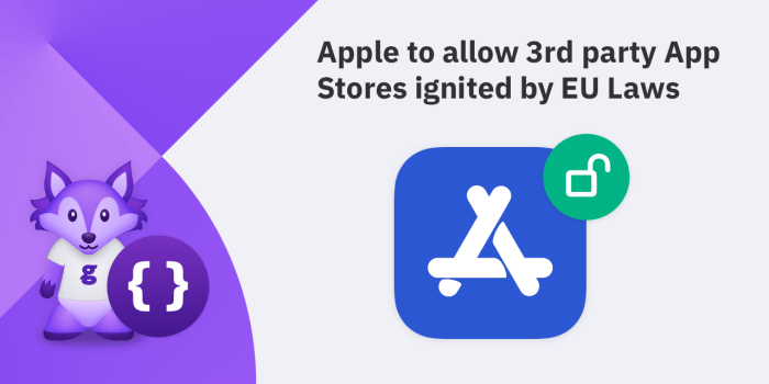 App developers eu vs apple debate third party app stores