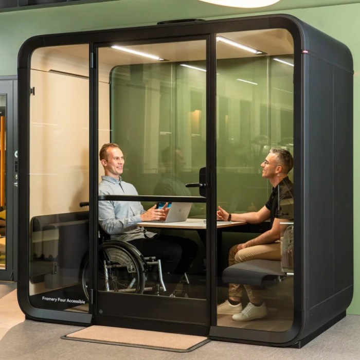 First contact framery reveals new office pod in person effect