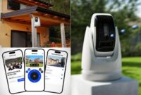 Intruders face detecting ai security camera fires paintballs teargas paintcam