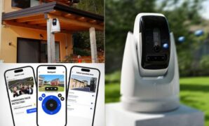 Intruders face detecting ai security camera fires paintballs teargas paintcam