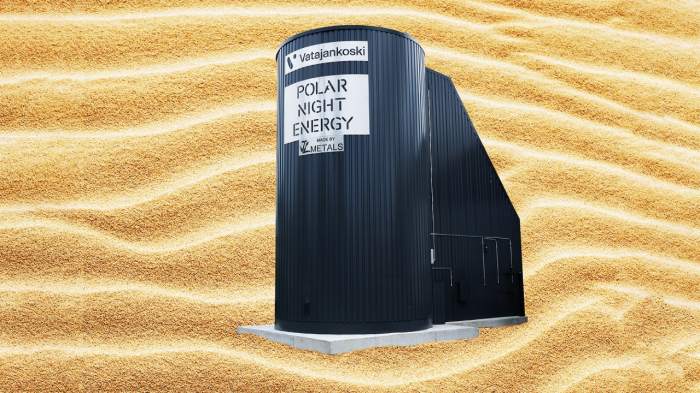 Startup sand battery funding polar night finland