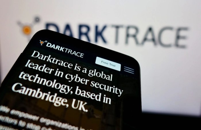 Cybersecurity firm darktrace leave london stock market