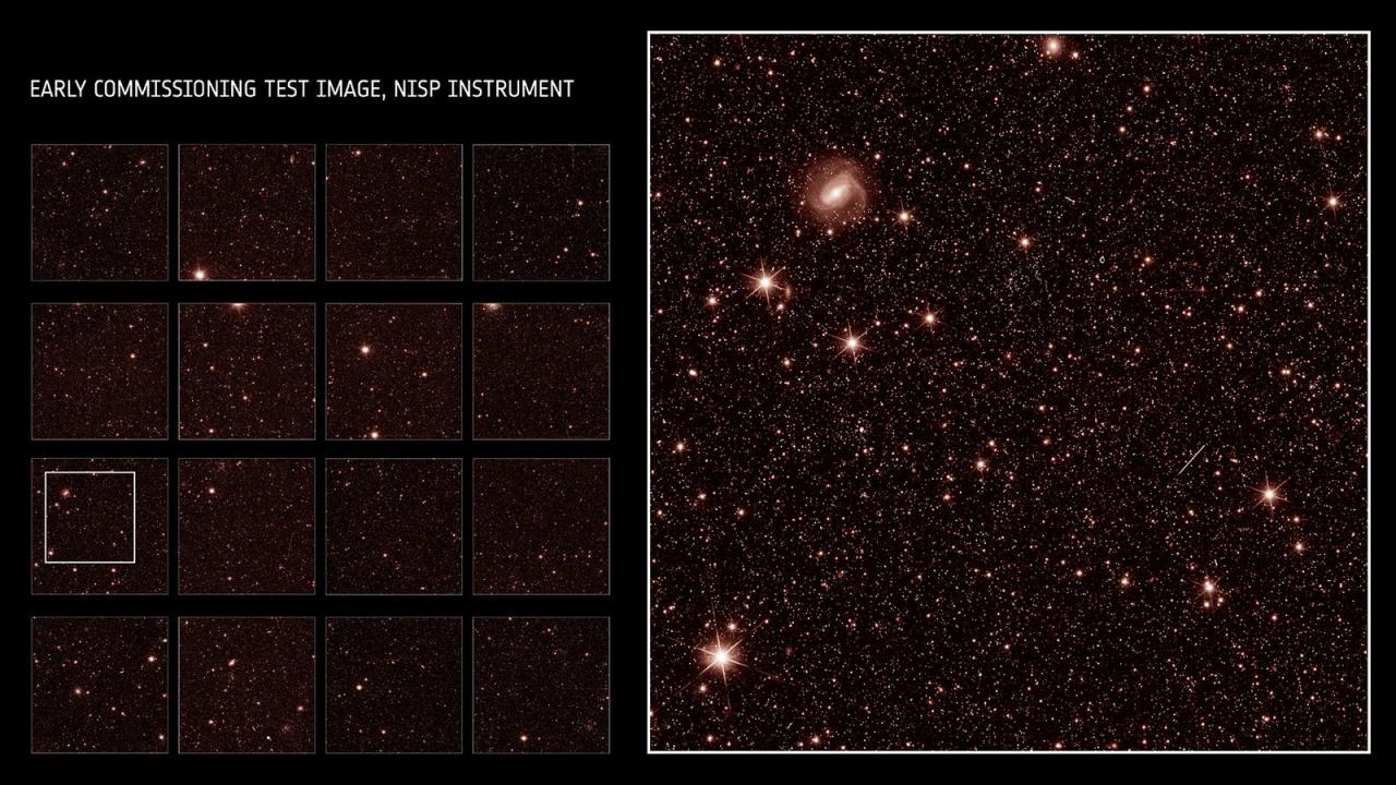 Euclid telescope first images deep space