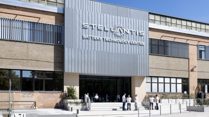 Stellantis opens 40m ev battery tech centre turin