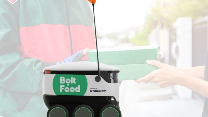 Mobility giant bolt adopts self driving starship robots for food delivery