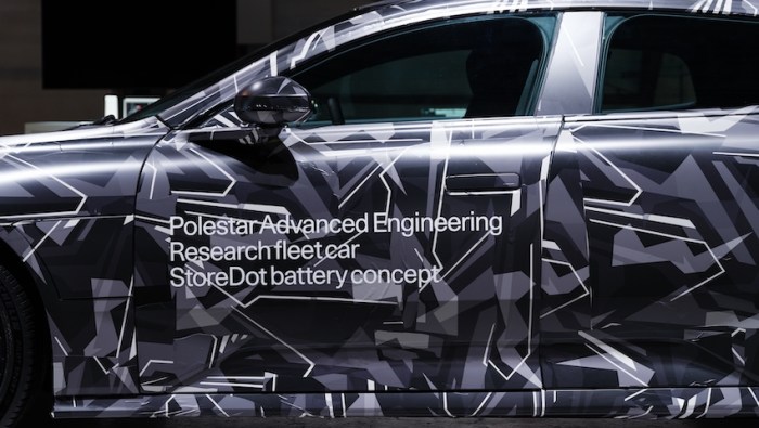 Polestar worlds first 10 minute charge ev storedot