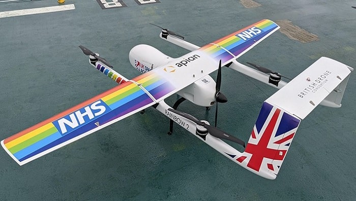 Nhs blood packs drone beyond line of sight