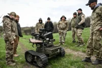 Ukrainian developers and military tested ground robotic complexes